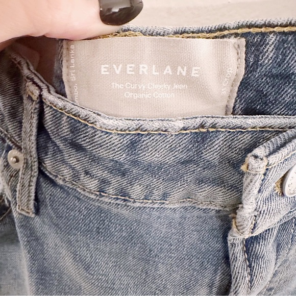 Everlane The Curvy Cheeky Jean Straight High Rise Cropped Denim NWT - Picture 3 of 8